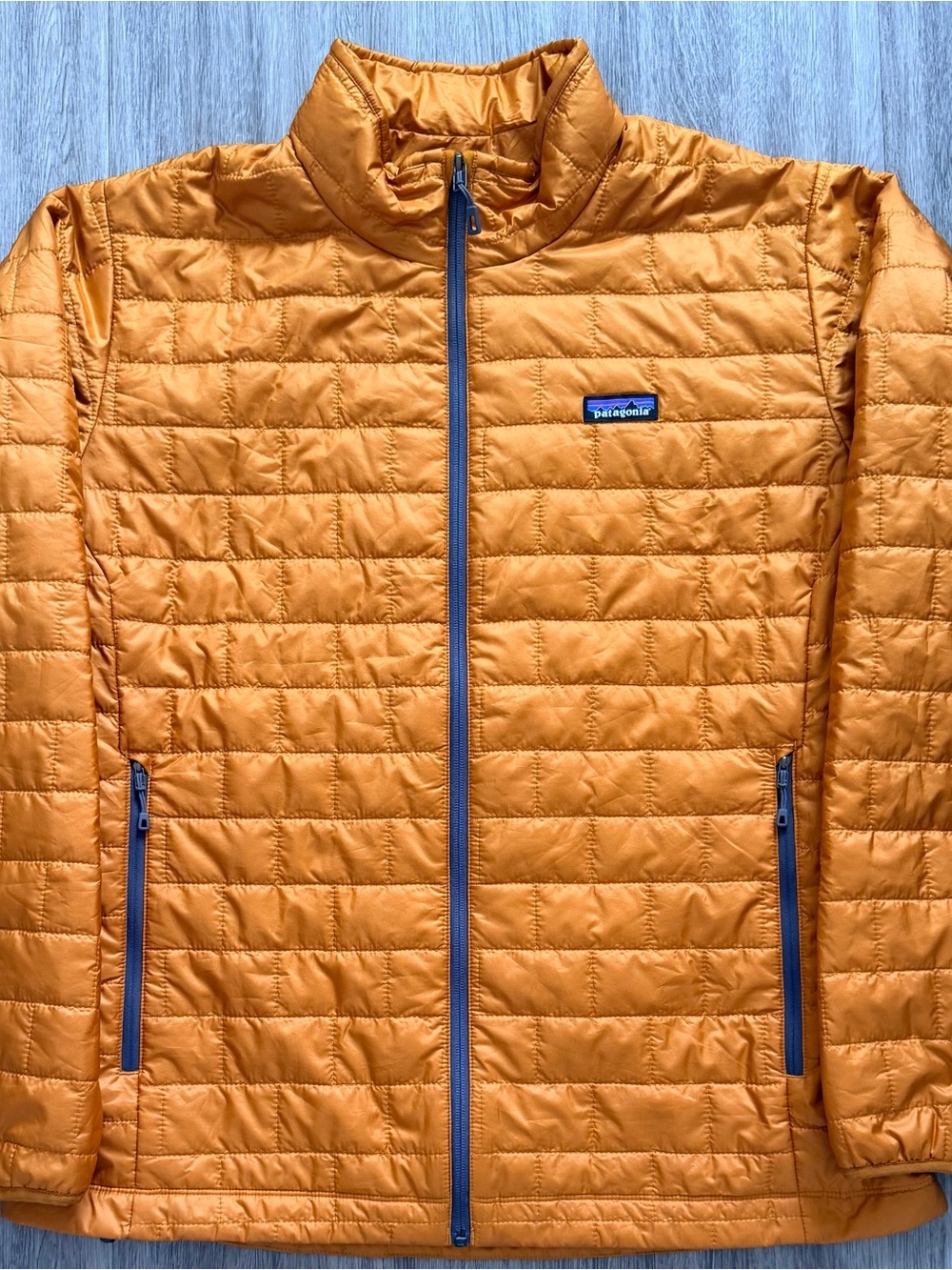 Patagonia Nano Puff Jacket Mens XL Gold Puffer Coat Excellent Condition
